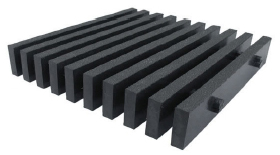 Two Inch Deep Fifty Percent Open Heavy Duty Pultruded Grating