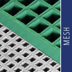 ADA Compliant Green and Gray Mesh FRP Grating